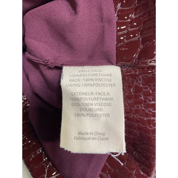 L'Agence 'Gerard' Brown Polyurethane Mini Skirt Size 00 - Picture 5 of 5